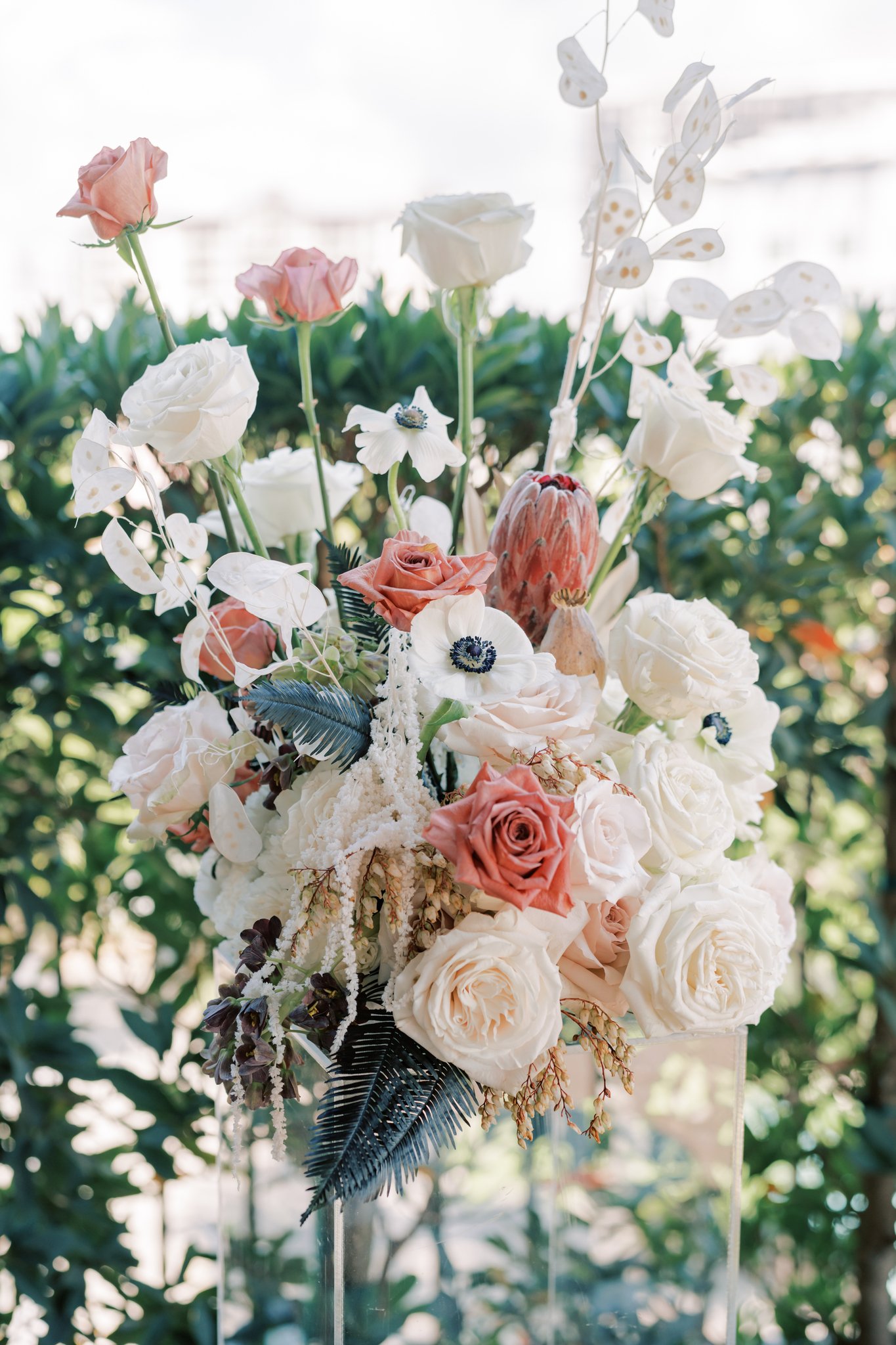 Kolorowy bukiet do dekoracji ślubnych